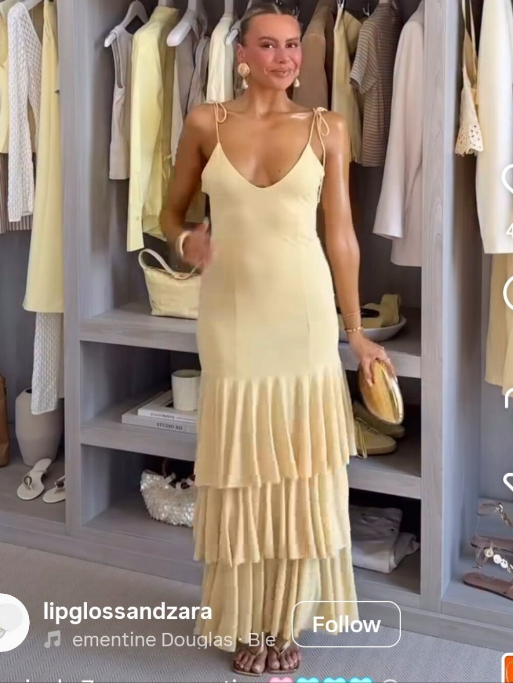 Zara Maxi Long Dress Yellow Size S - Picture 7 of 14